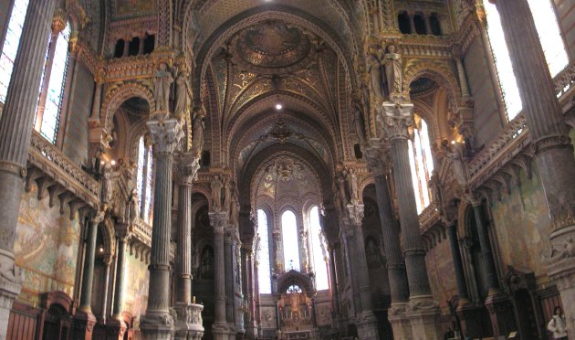 Interior of Basilique Notre-Dame de Fourviere